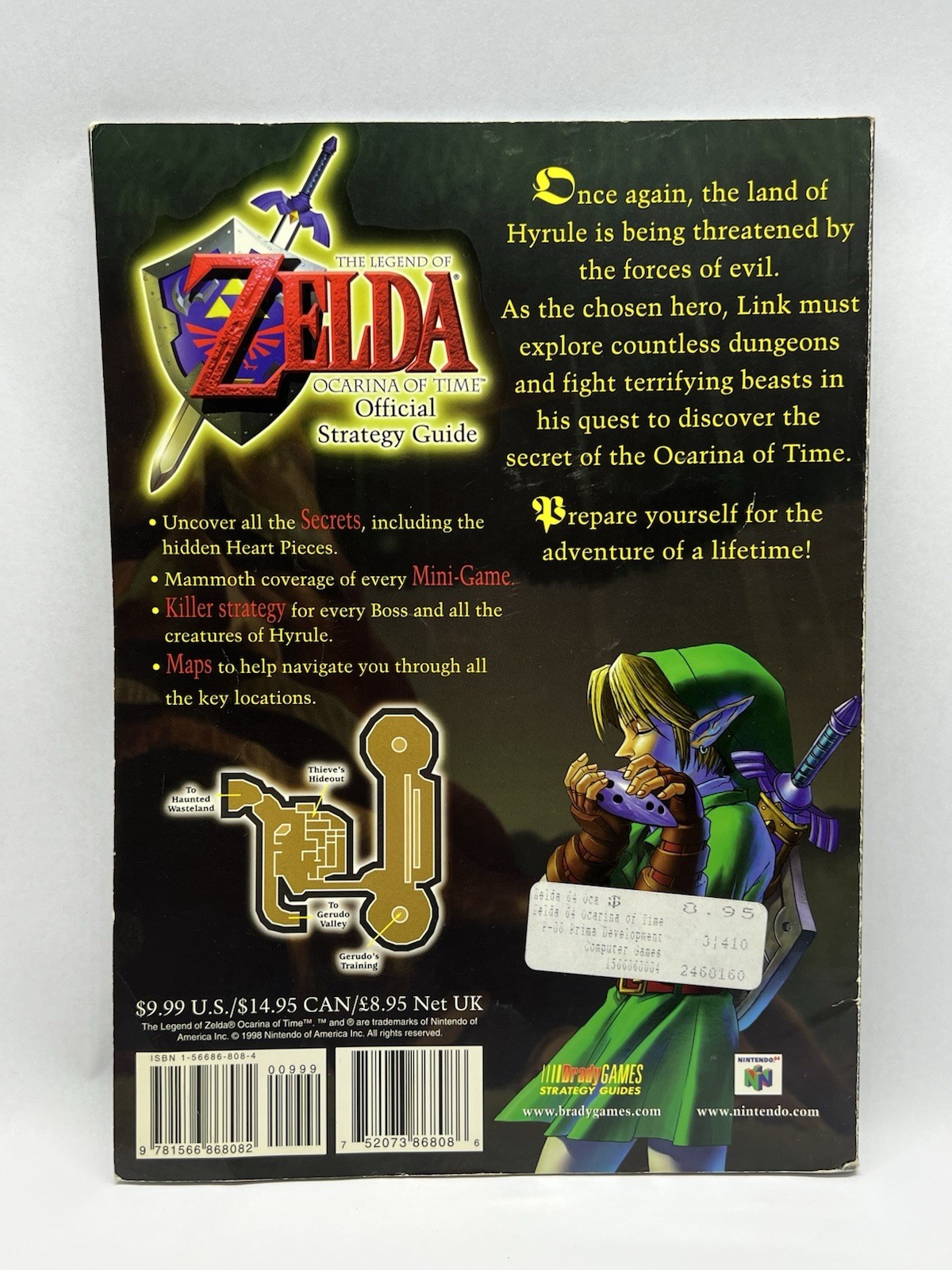 The Legend of Zelda Ocarina of Time Official Strategy Guide N64 BradyGames