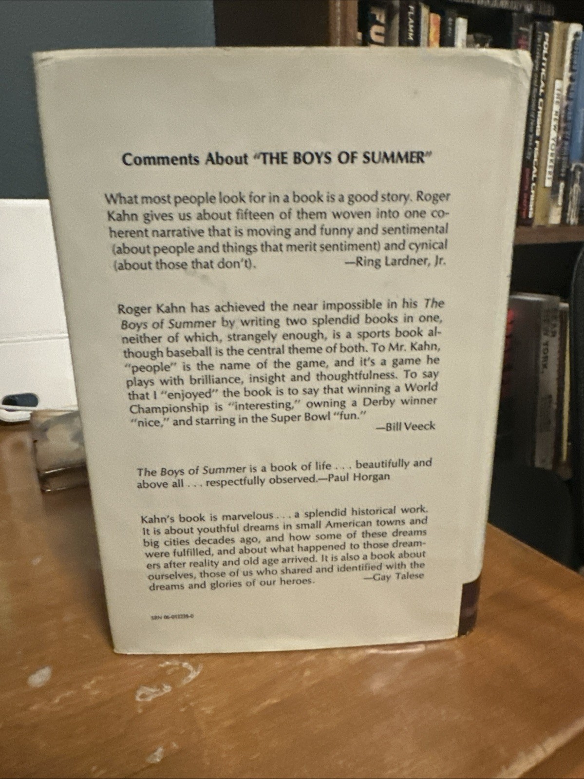 Roger Kahn SIGNED “The Boys of Summer” 1st printing HC 1972 NOT Book Club