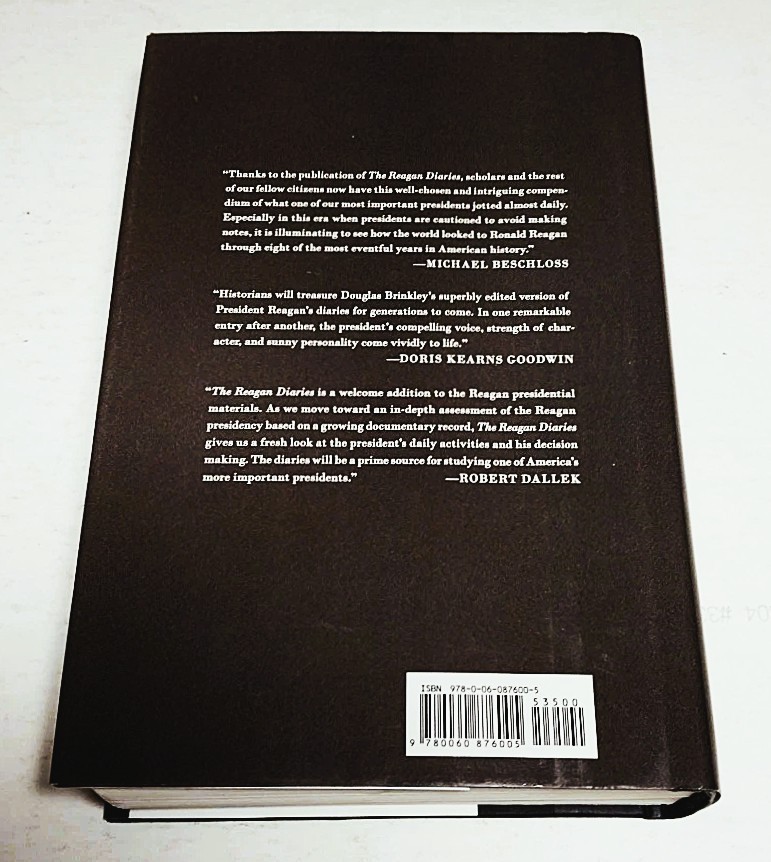 The Reagan Diaries ~ Ronald Reagan & Douglas Brinkley-SUPERB Hardcover Free Ship