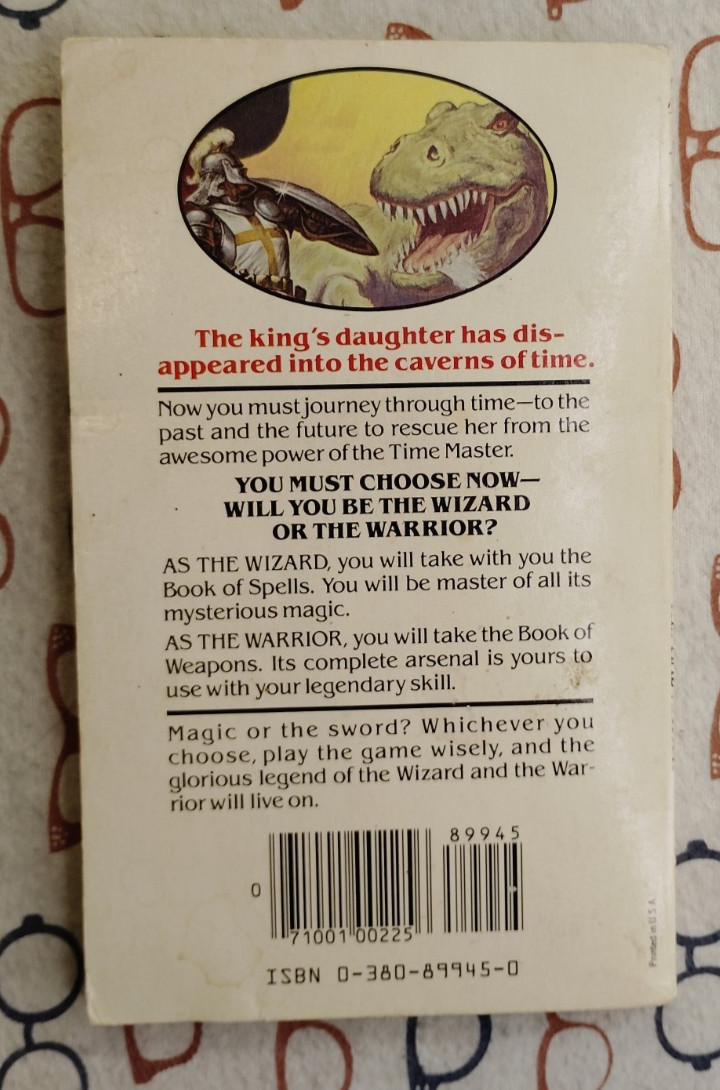 Wizards Warriors & You Book 8 Conquest of the Time Master 1985 PB First Printing