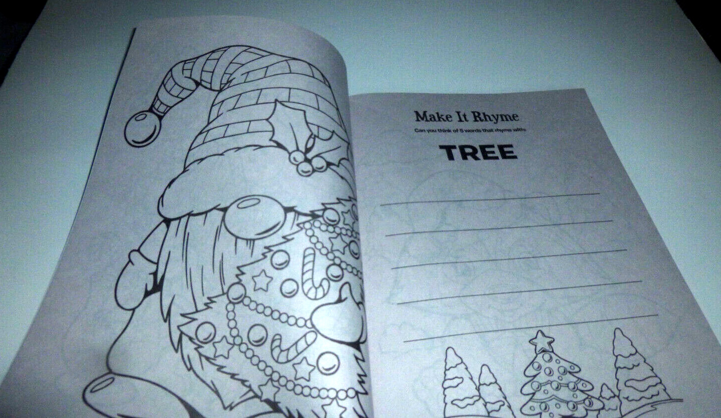 Dreamtivity’s Gnome for the Holidays Coloring & Activity Book – Brand New!!