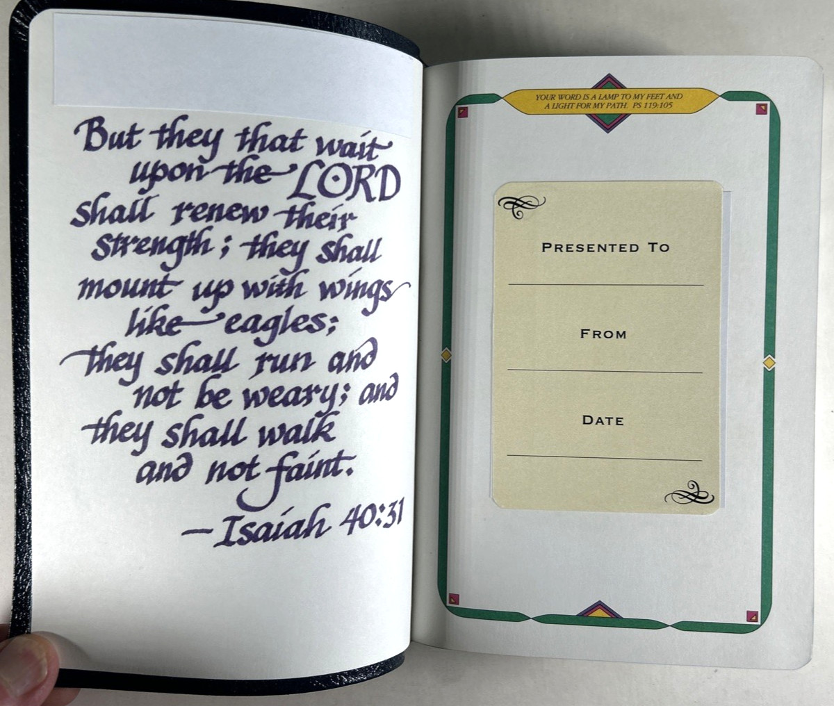Scarce! 1984 NIV Student Bible Blue Bonded Leather Compact Yancey & Stafford VG-