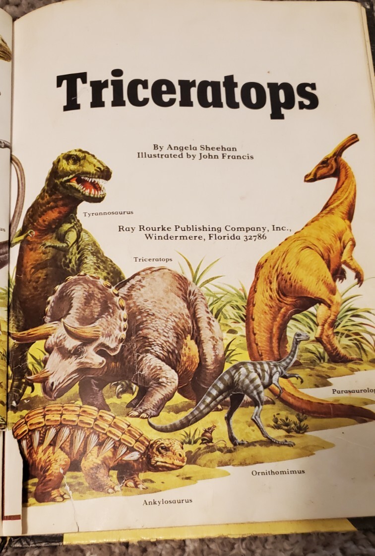 Lot Of 4 Children’s Dinosaur Picture Books Educational Fold Out Flaps 1 Vintage