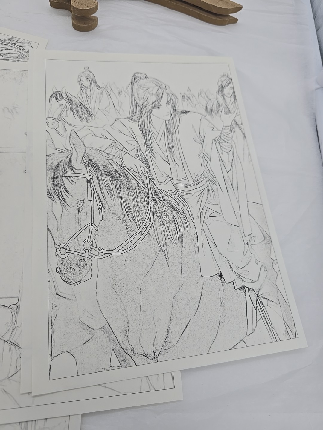 ACG Anime Coloring Book – 24 Loose Pages Color Pencil or Artist Choice SEE PICS
