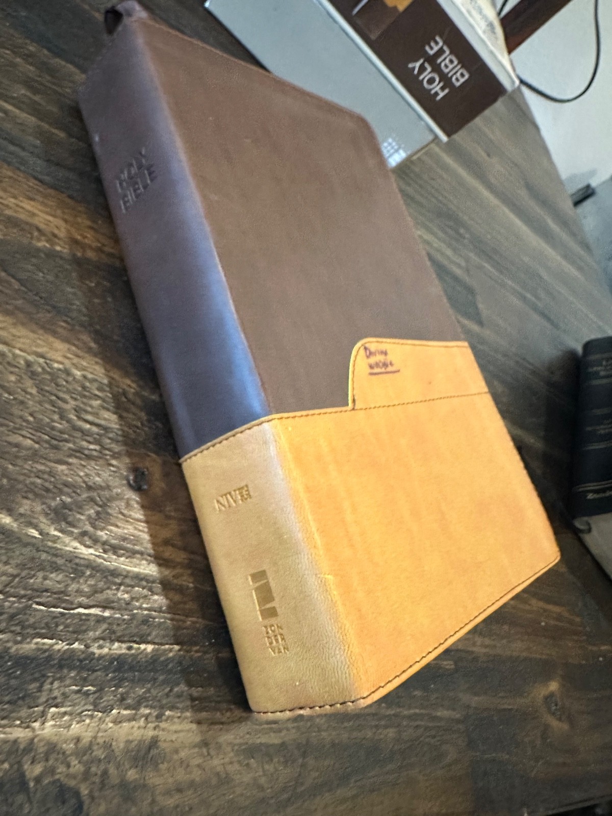 NIV Bible Large Print Italian DuoTone Zondervan in Box