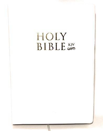 The Holy Bible King James Version white cover – Gift – VERY GOOD