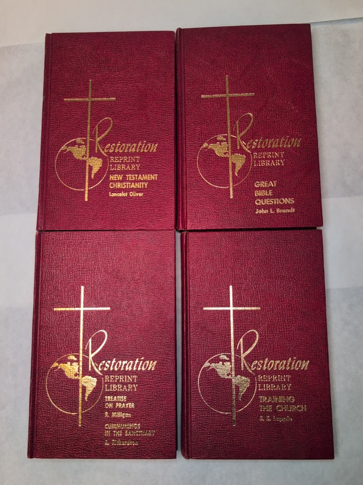 Restoration Reprint Library 4 Book Lot Lancelot Oliver