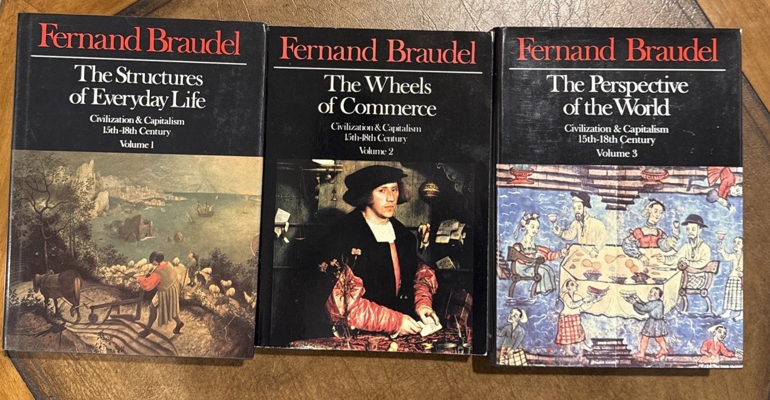 Fernand Braudel- The Structures Of Everyday Life- Vol I – II- III- (2 Hardcover