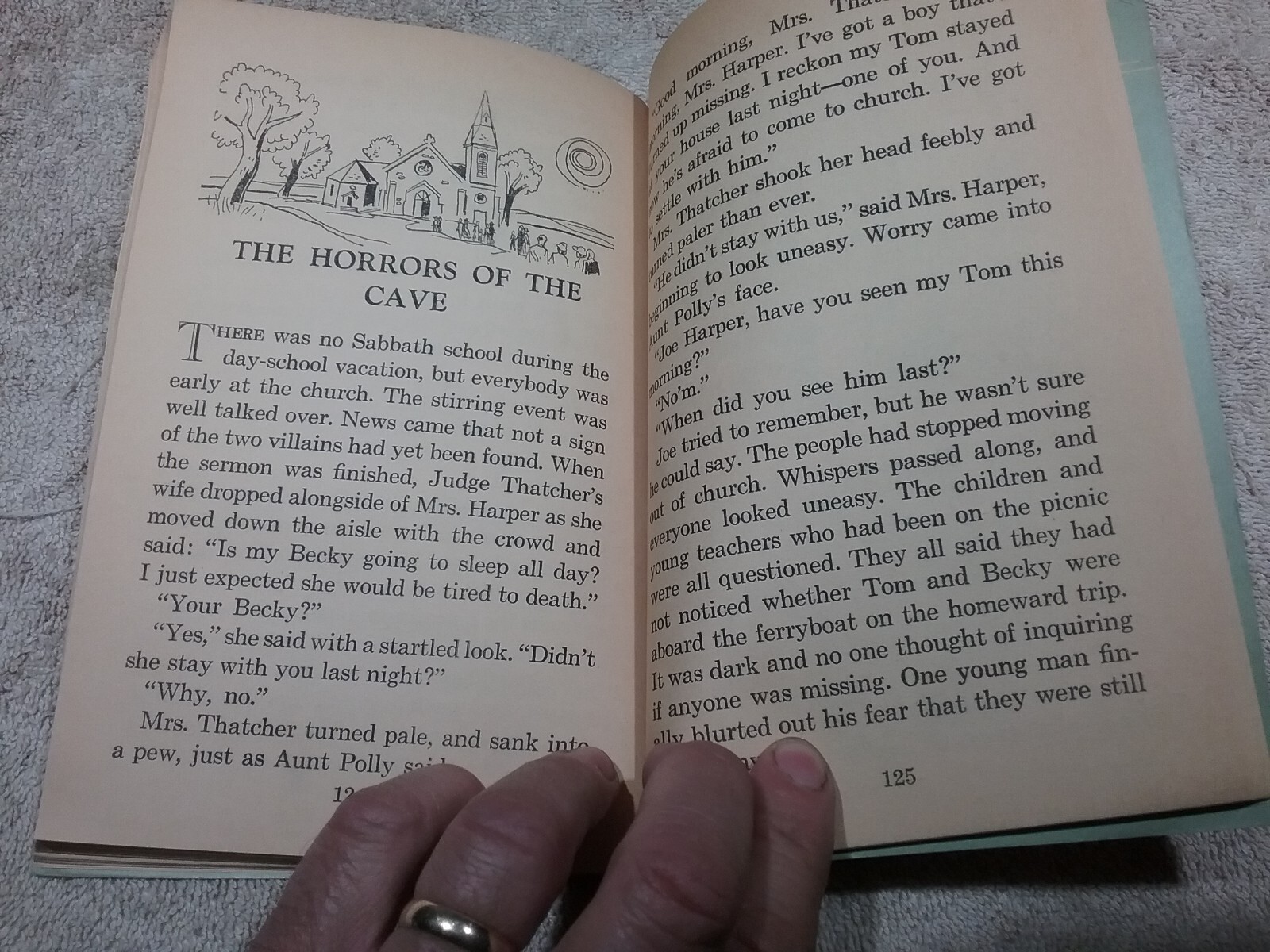 Vintage 1961 Book “TOM SAWYER To Read Aloud” 159 Pages Illustrated, Paperback