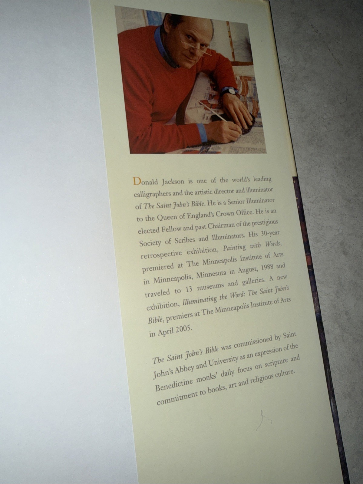 Gospels & Acts The Saint John’s Bible Hardcover 2005 Church God Art Illustrated