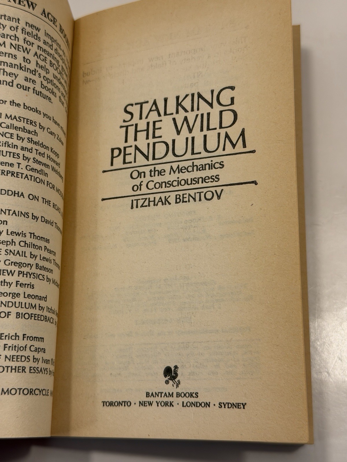 Stalking The Wild Pendulum: Mechanics Of Consciousness – Itzhak Bentov, 1981
