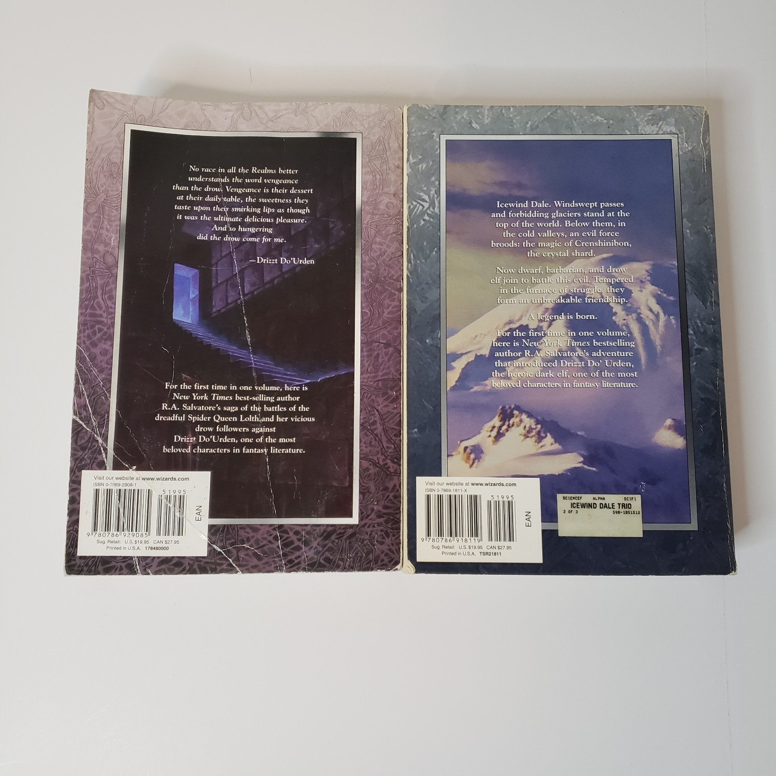 Forgotten Realms Collector’s Ed PB Book Lot R.A. Salvatore Icewind Dale Drow