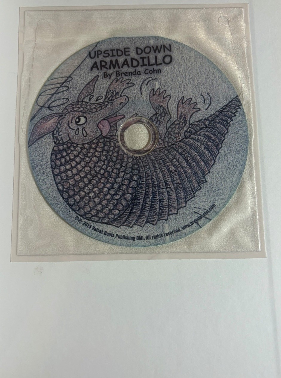 Upside Down Armadillo Signed Brenda Cohn 2013 HC w CD Lavonia McQuitty ~ NEW