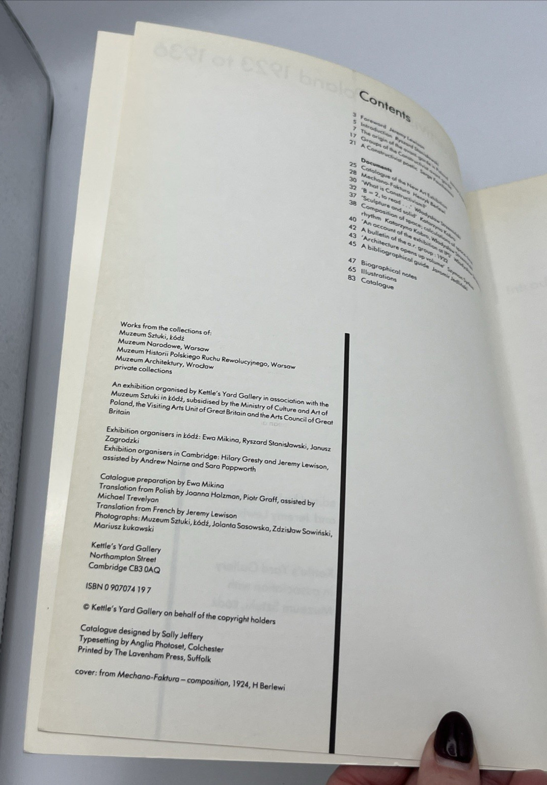 Constructivism in Poland 1923 to 1936 Hilary Gresty Jeremy Lewison PB 1984