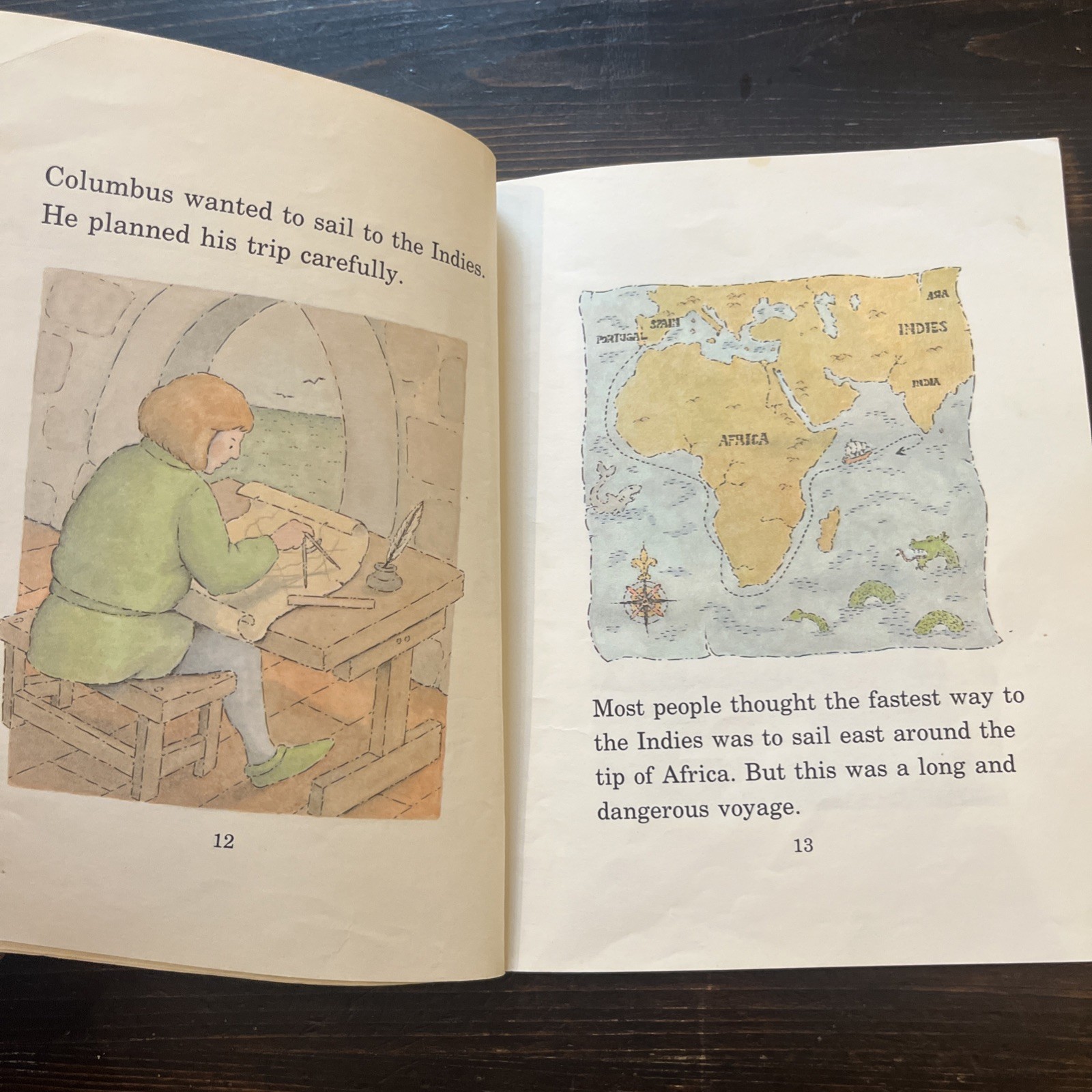 Lot Of 3 Vintage Christopher Columbus Picture Books Biography, Class Library