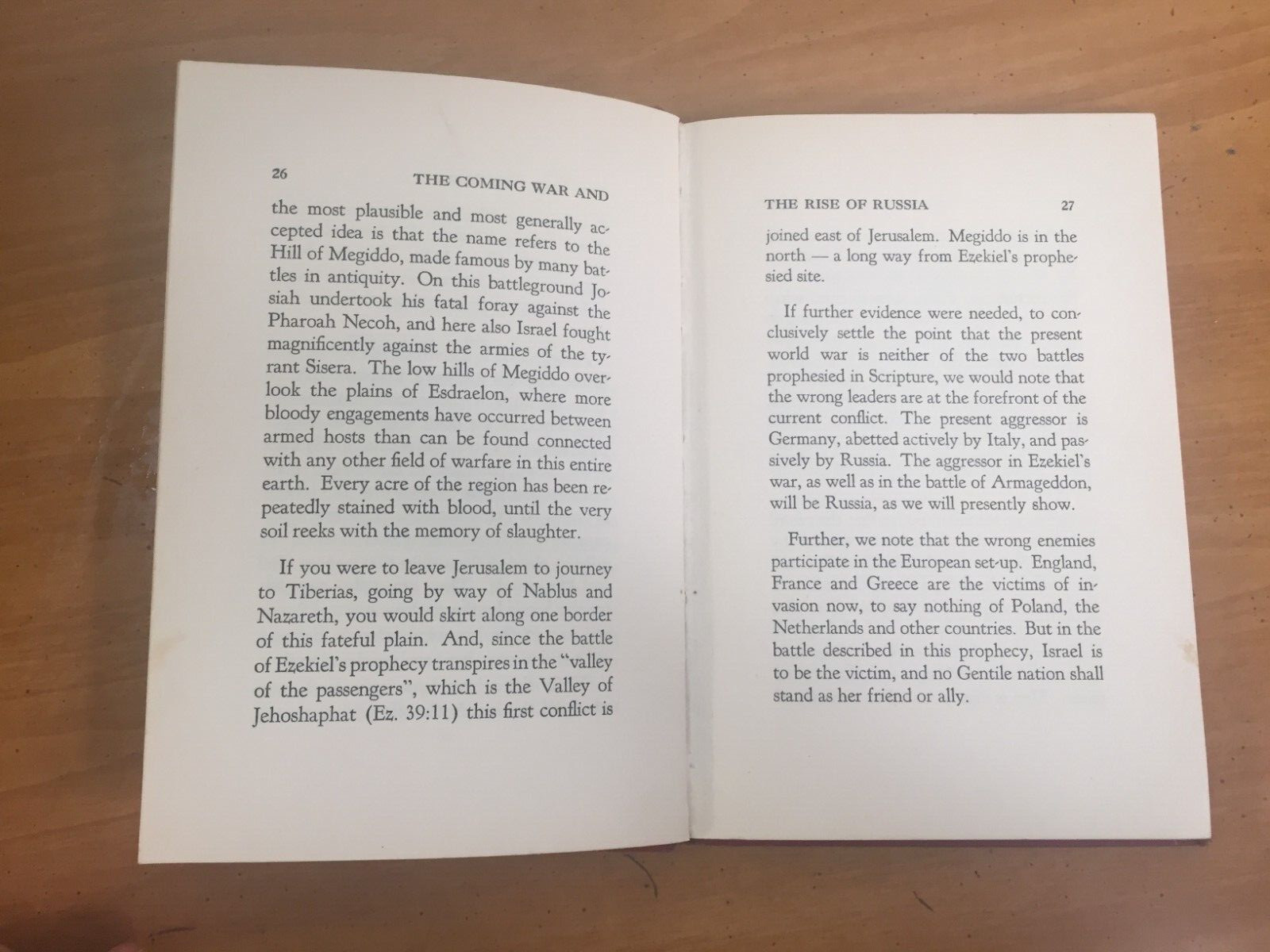 1945 Christian Book – The Coming War and the Rise of Russia by Rimmer Hardcover