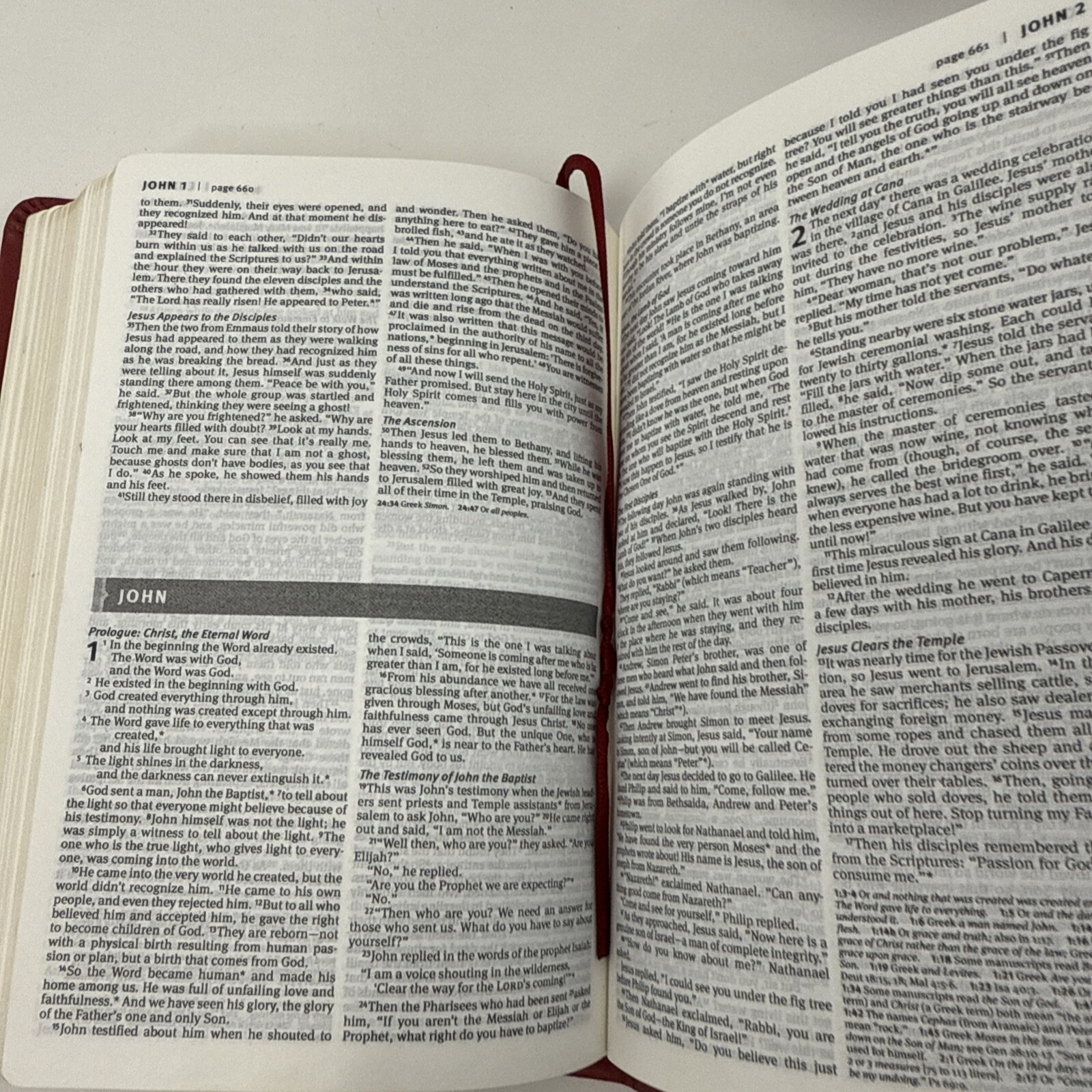 Compact Slimline Edition Holy Bible New Living Translation Tyndale House 6 1/4″