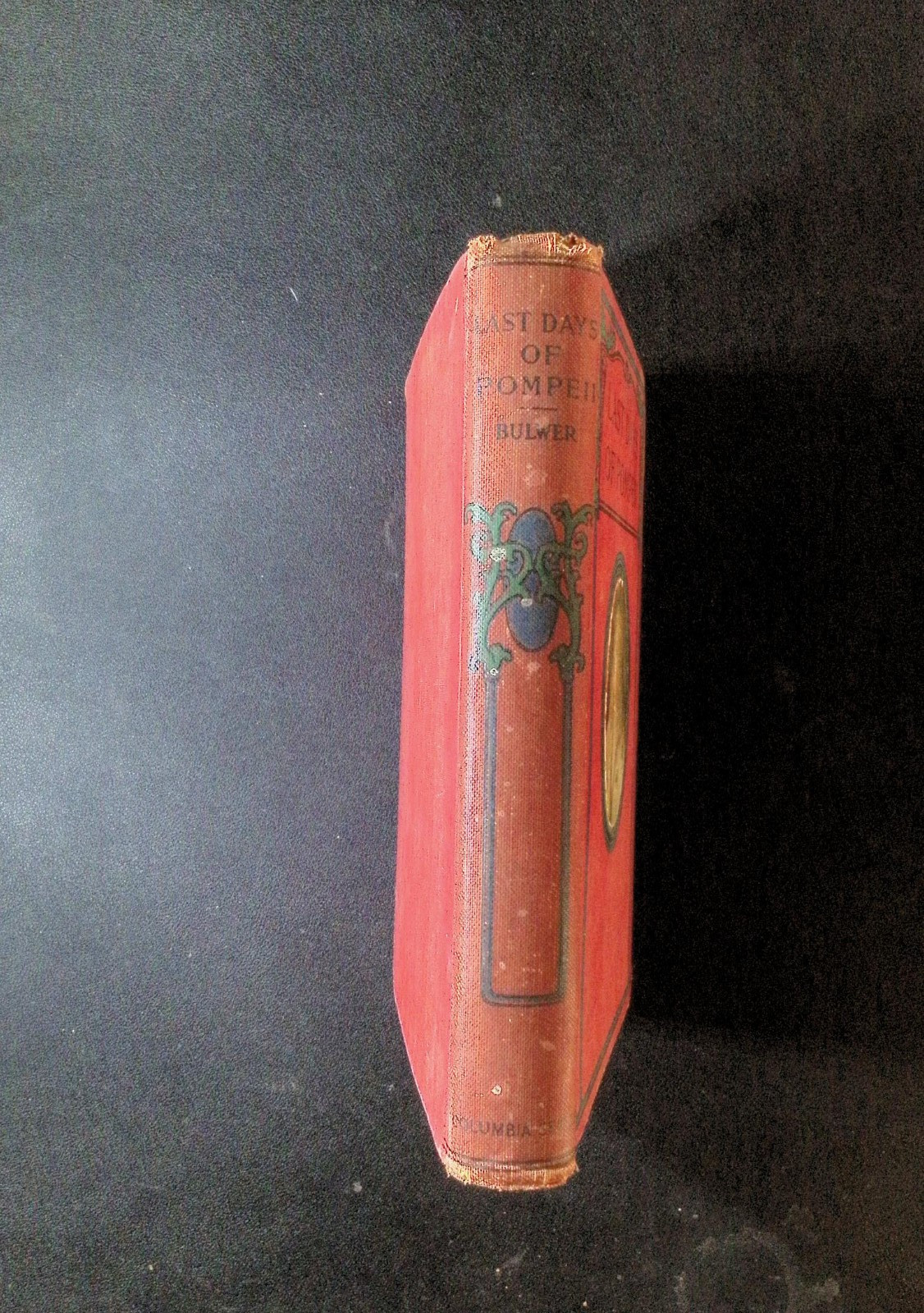 The Last Days of Pompeii by Bulwer Lytton Antique Red Decorative HC W.B. Conkey