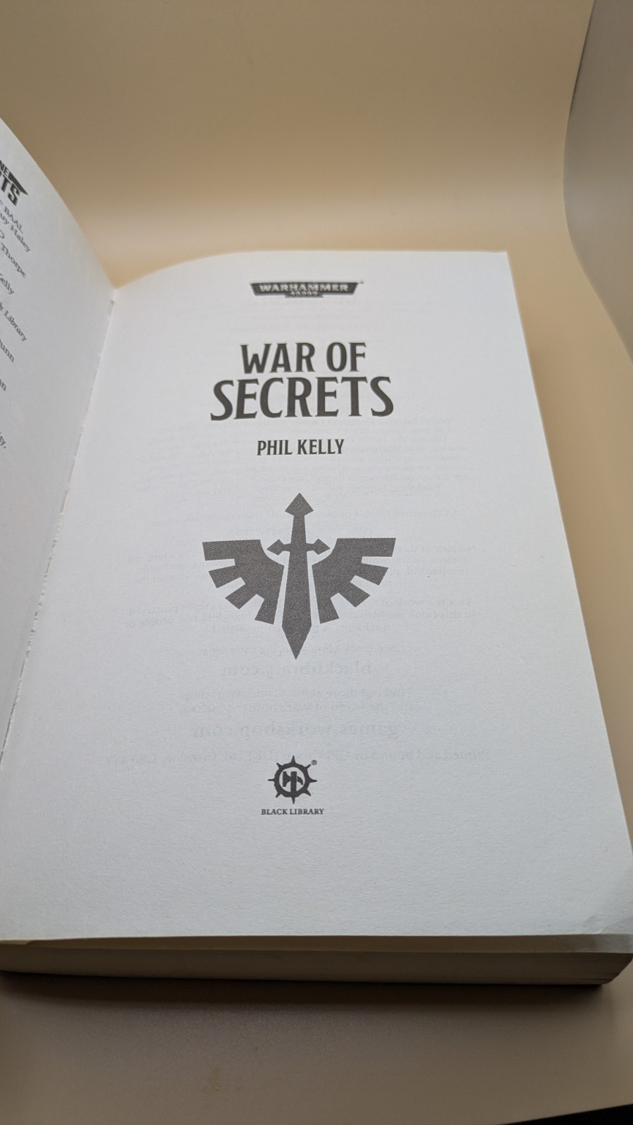 War of Secrets – Space Marine Conquests – Phil Kelly – Warhammer 40k – Paperback