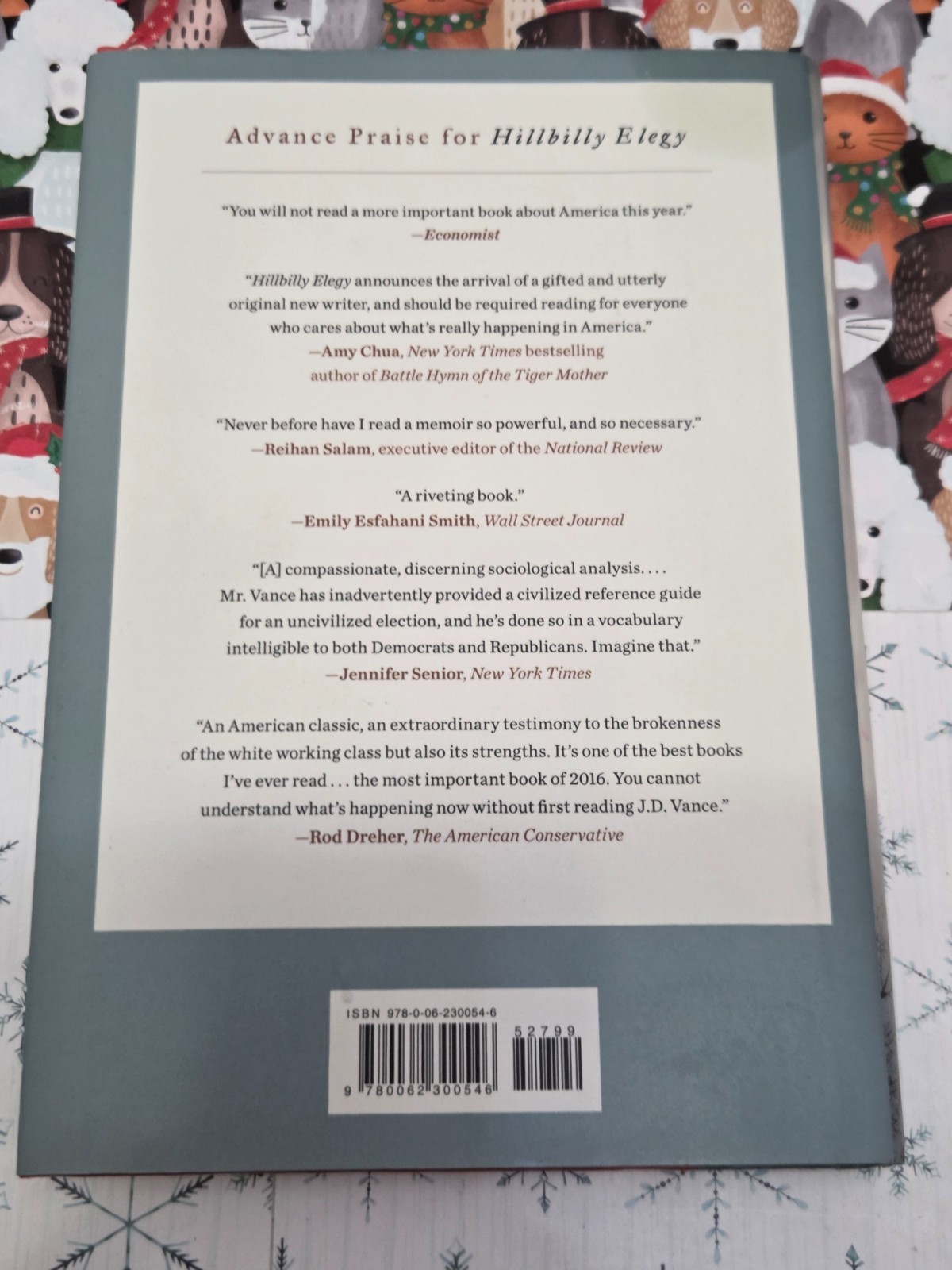 HILLBILLY ELEGY, J. D. VANCE, HARDCOVER, 2016,