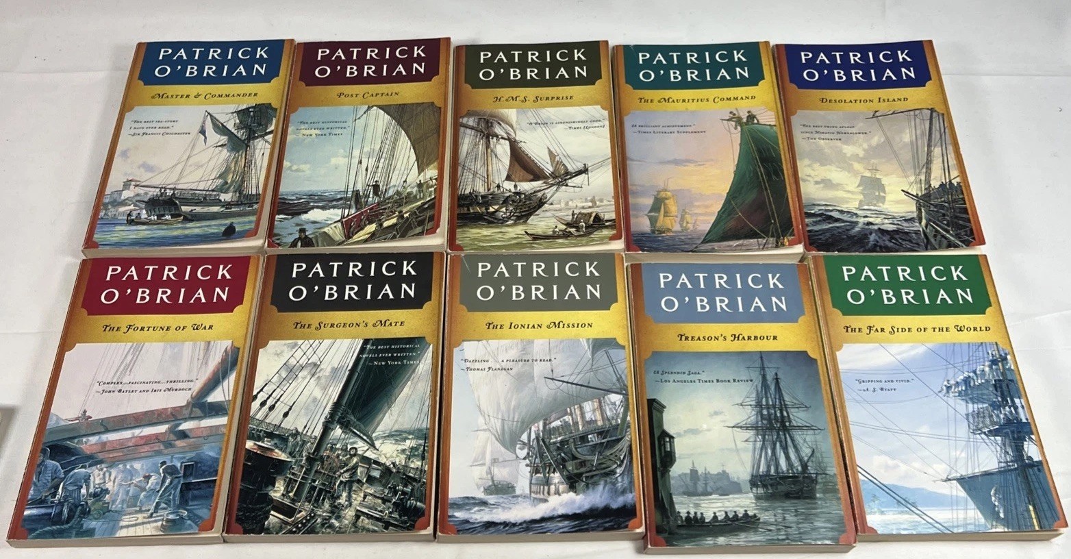 Complete Set Series Lot of 21 Aubrey & Maturin Master Commander Patrick O’Brian