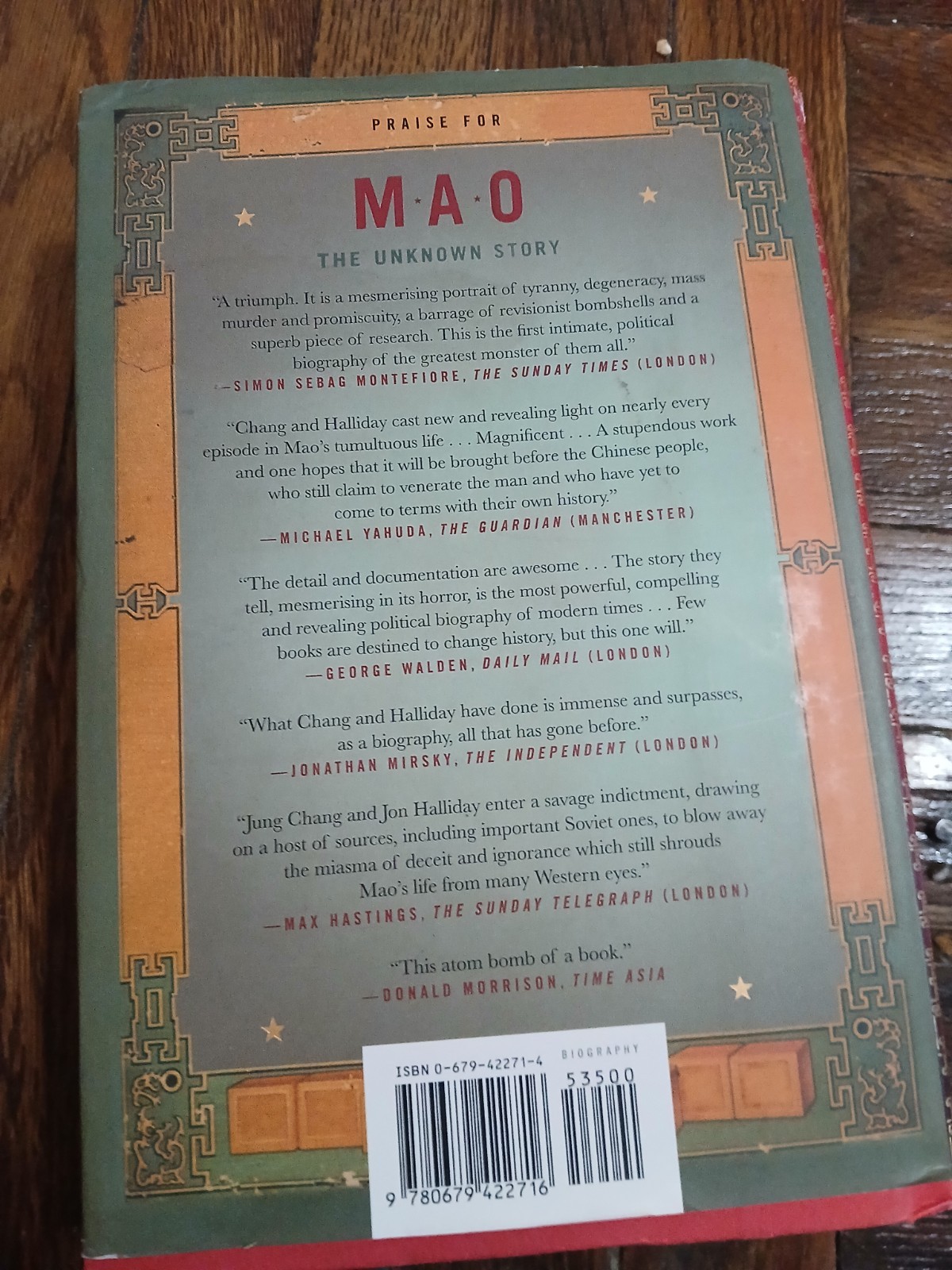 Mao : The Unknown Story by Jung Chang and Jon Halliday (2005, Hardcover)
