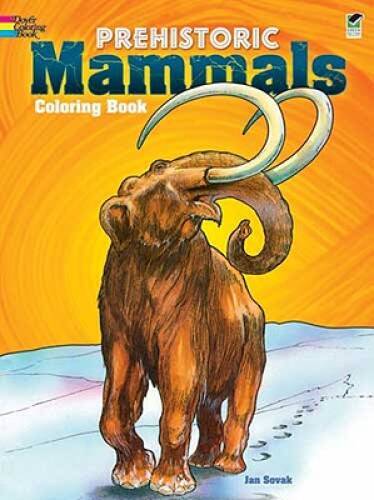 Prehistoric Mammals Coloring Book – Paperback By Jan Sovak – GOOD