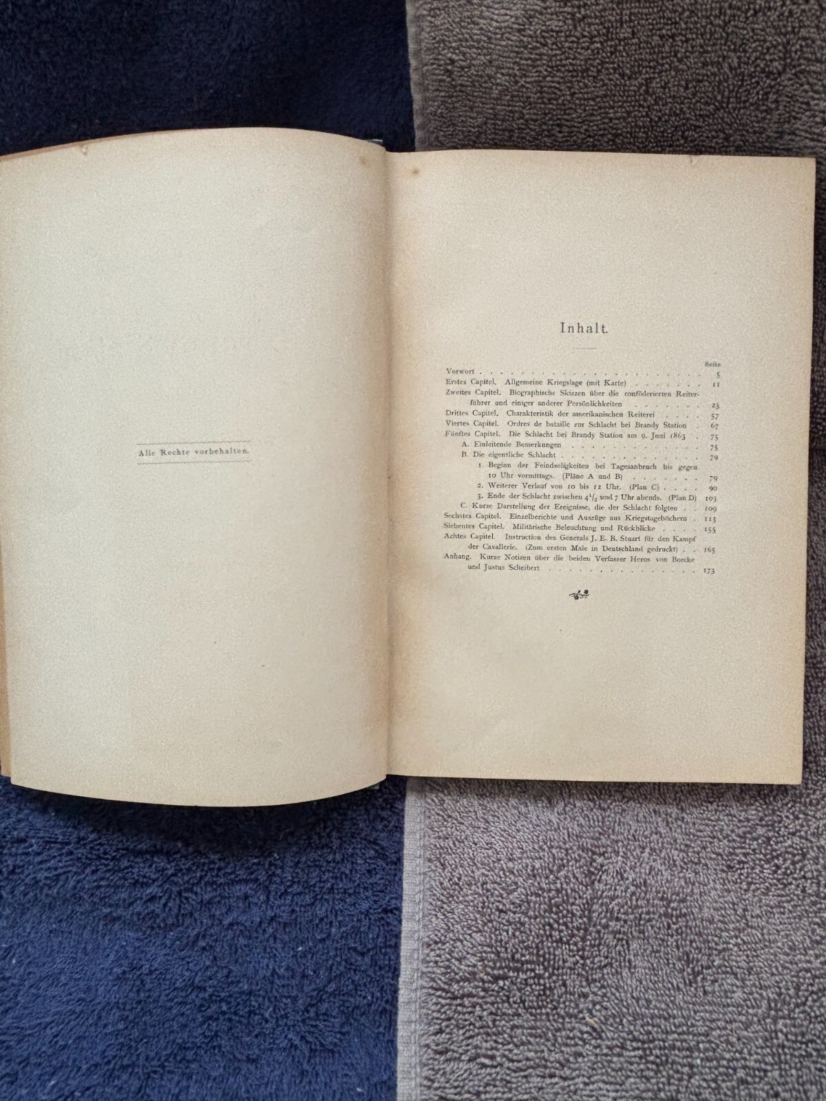 Great Cavalry Battle of Brandy Station by Von Borcke / J. Scheibert…1893 Copy