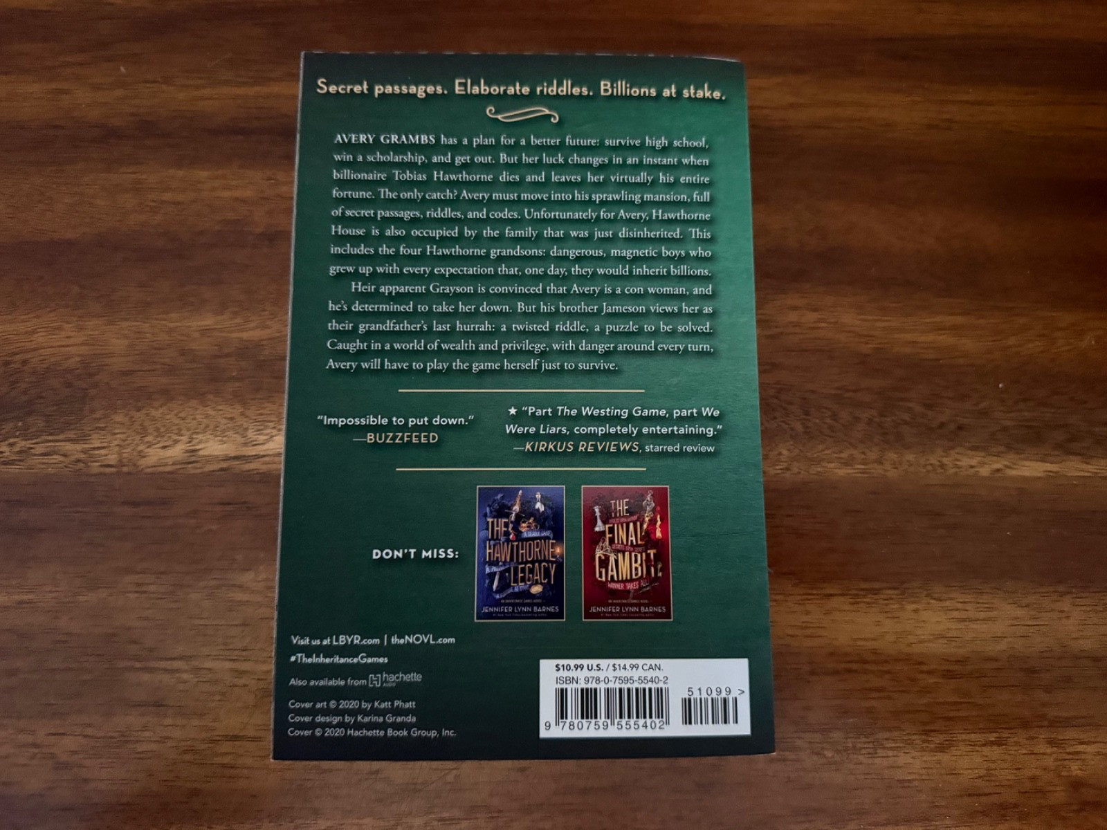 Inheritance Games by Jennifer Lynn Barnes (2021, Trade Paperback) FREE SHIPPING