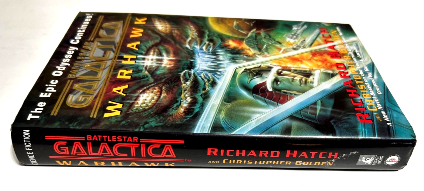 Warhawk Hardcover Book by Richard Hatch – Battlestar Galactica – 1998 1st / 1st