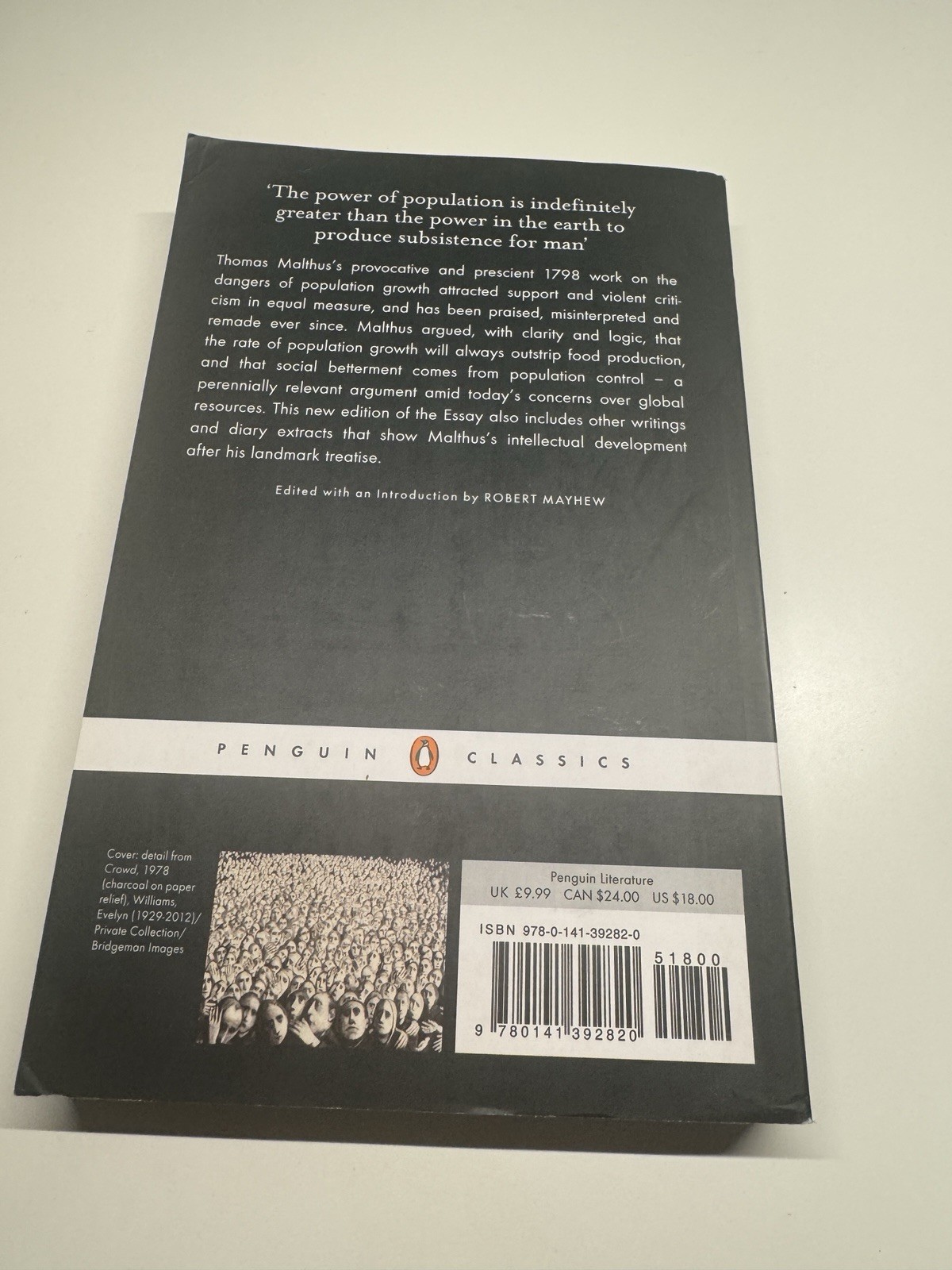Essay on the Principle of Population and Other Writings by Thomas Malthus (2015,