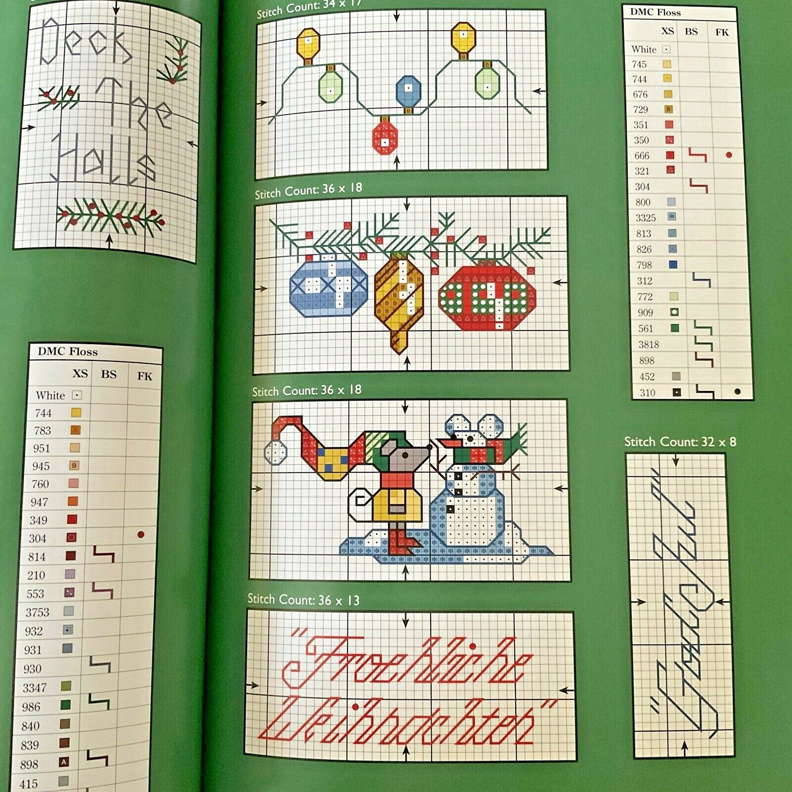 Donna Kooler’s 555 Christmas Cross Stitch Designs ISBN 0-8069-2263-X 128 Pages