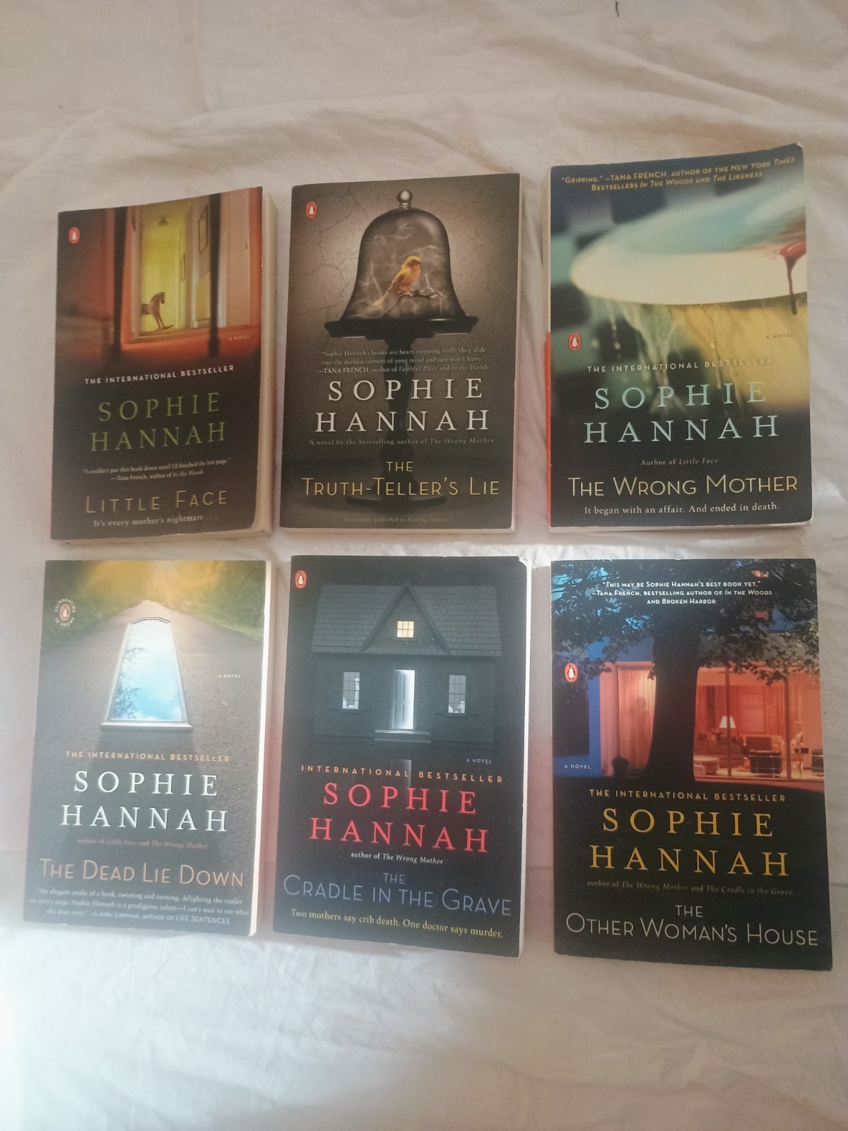 Lot (6) Books Sophie Hannah Spilling CID (Zailer & Waterhouse) Series Incomplete