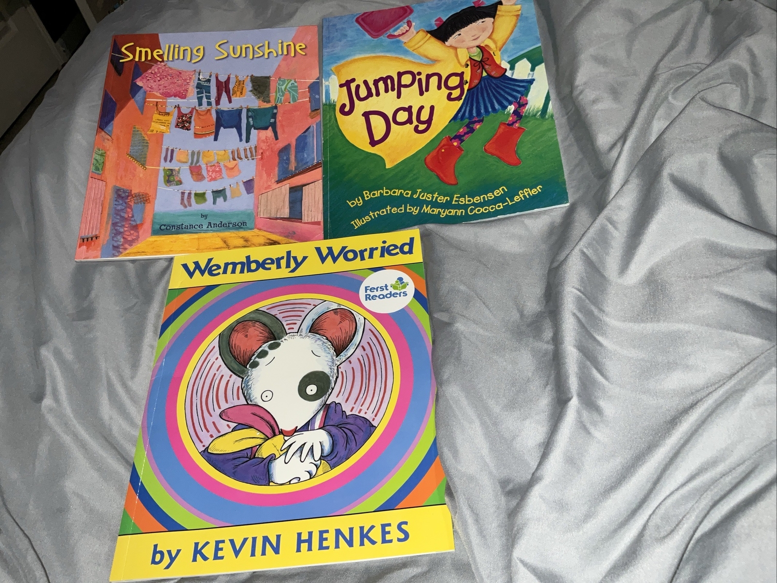 Jumping Day 2000, Smelling Sunshine 2003, Wemberly Worried 2000
