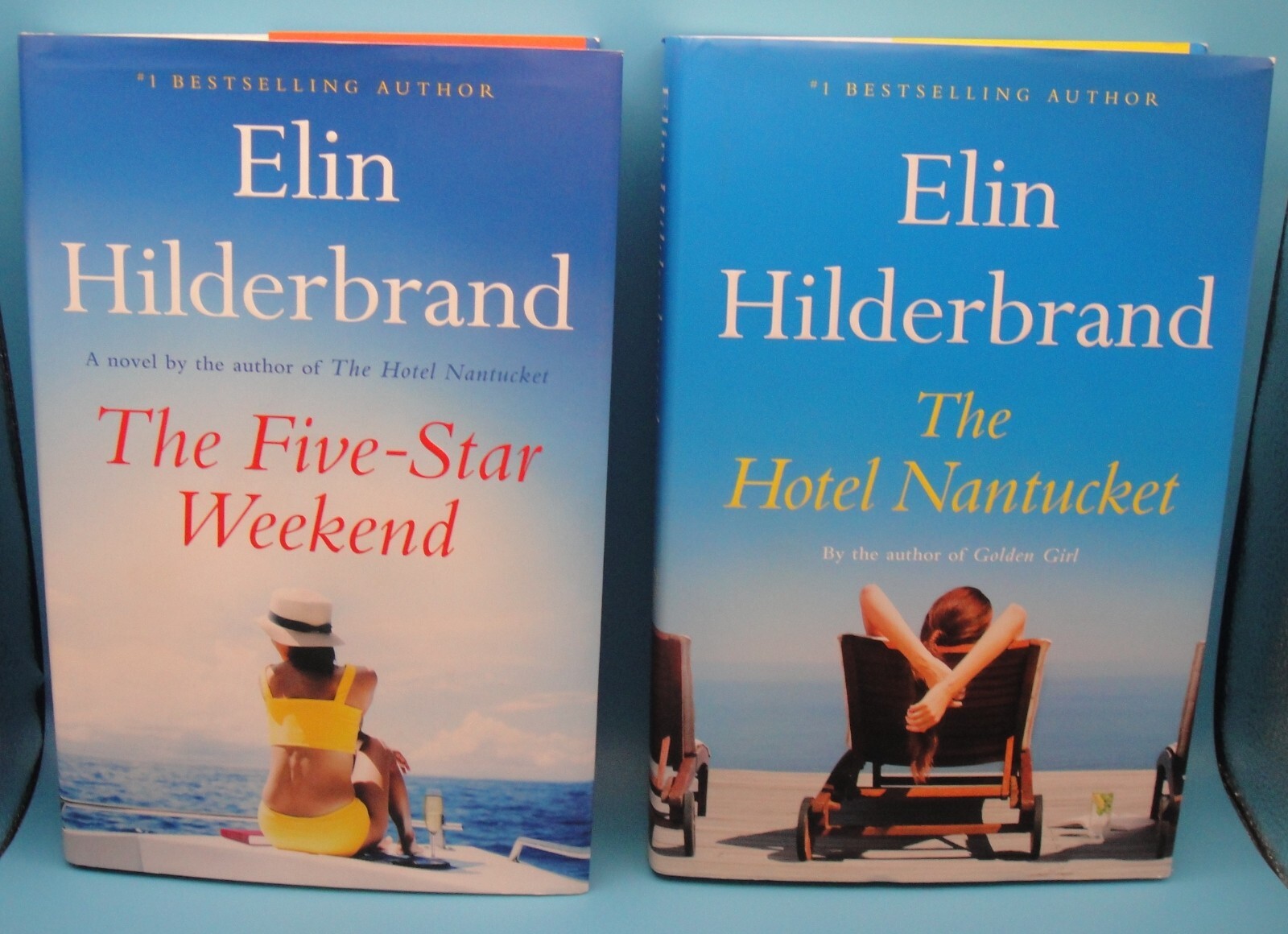 ELIN HILDERBRAND HC Book Lot THE FIVE-STAR WEEKEND + Swan Song + HOTEL NANTUCKET