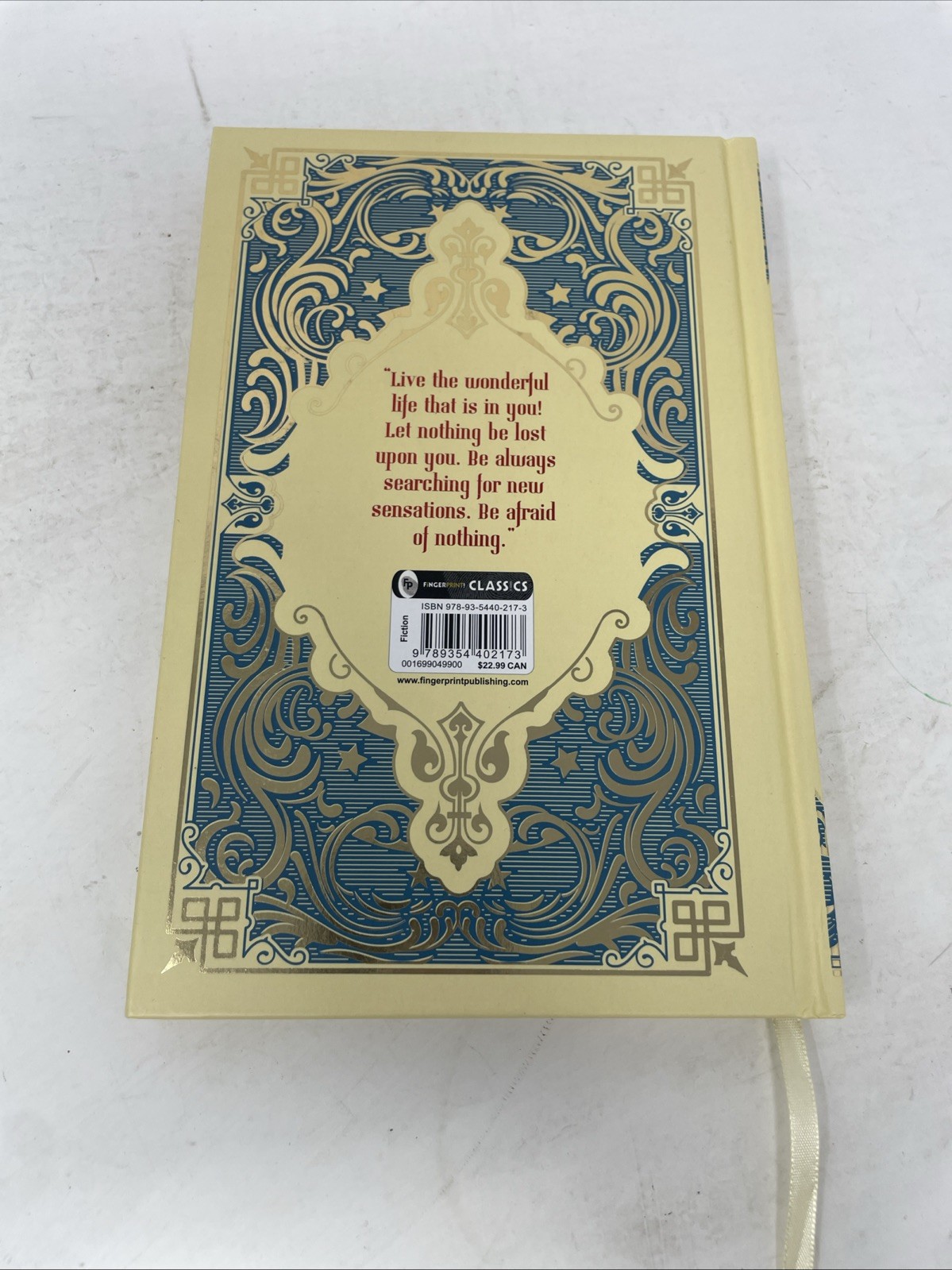 Picture of Dorian Gray Deluxe Hardcover Edition Book Oscar Wilde Fingerprint
