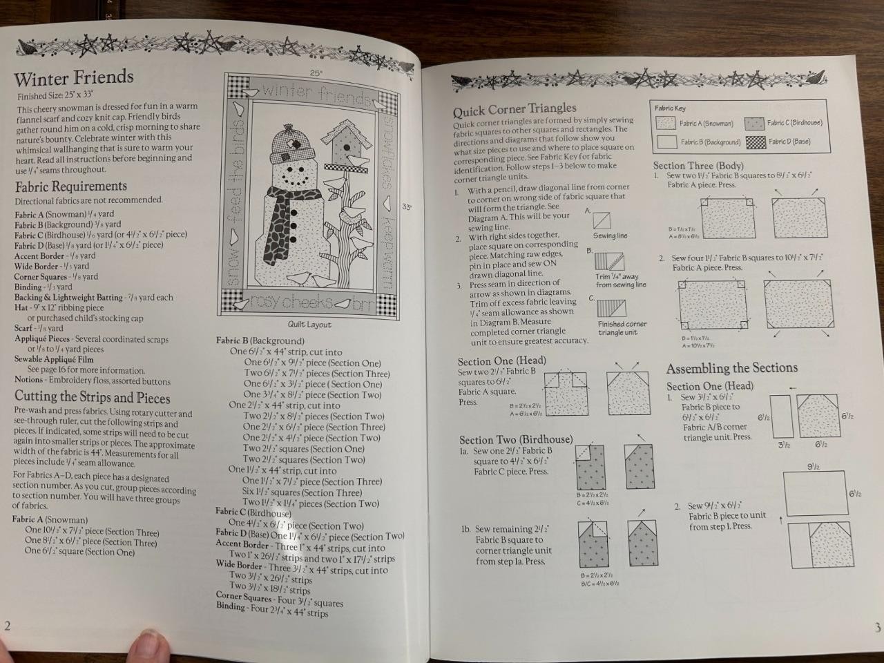 Debbie Mumm Natures Christmas book holiday gifts quilts templates 16 pages