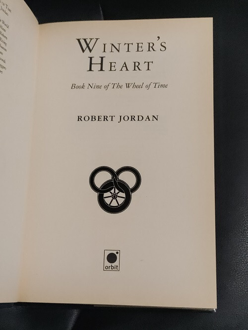 Robert Jordan Winter’s Heart UK Hardcover Wheel of Time Very Good+ / Near Fine
