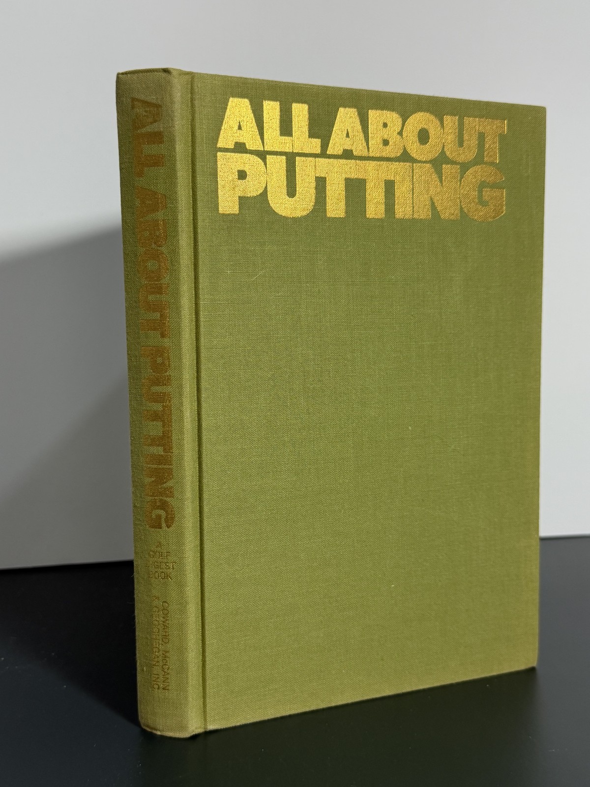 All About Putting Golf Digest Magazine 1973 Hardcover Book Vintage Golf