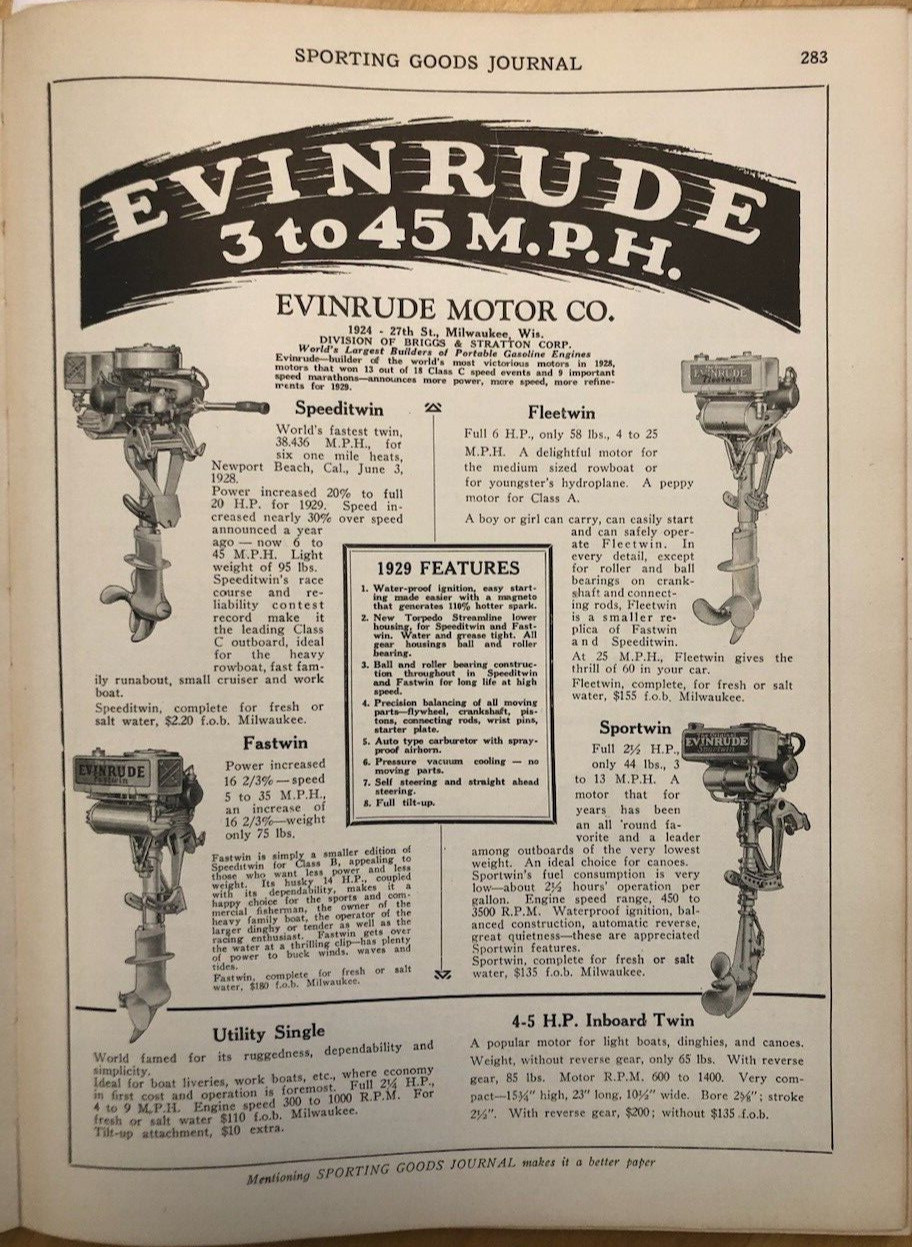 Combined Catalogs of Sporting Goods Manufacturers 1929, illustrated hc 436 pages
