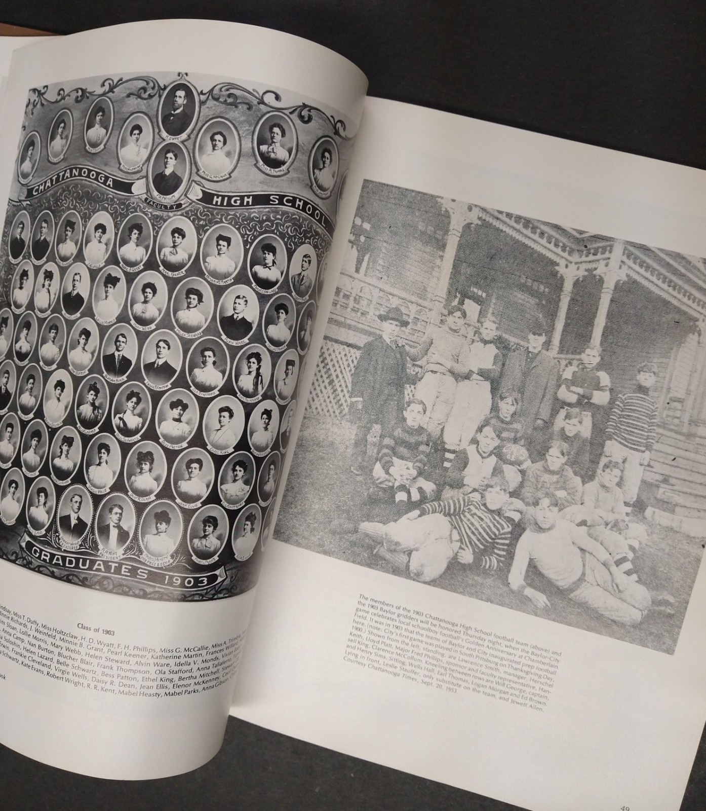 HISTORY OF CHATTANOOGA HIGH SCHOOL Book 1974 Tennessee