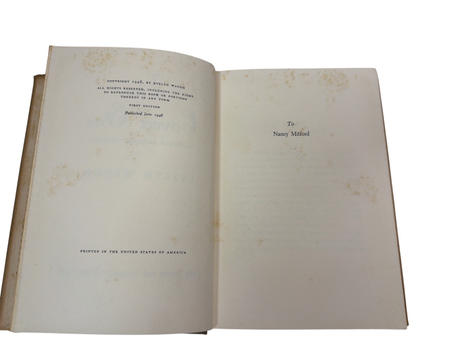 The Loved One by Evelyn Waugh First Edition 1948 Hardcover Vintage Novel