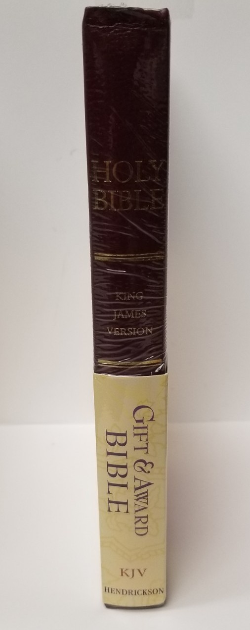 KJV Bible Affordable Gift Award Paperback 5 1/2 x9in Burgundy Hendrickson