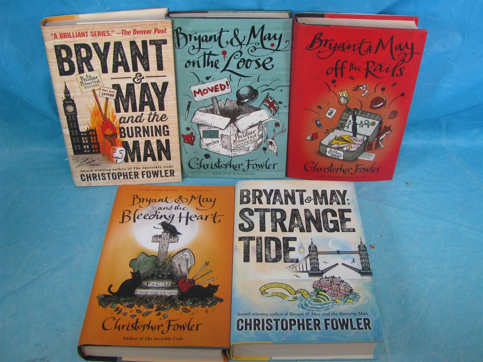 LOT OF 5 CHRISTOPHER FOWLER – STRANGE TIDE BLEEDING HEART BURNING MAN