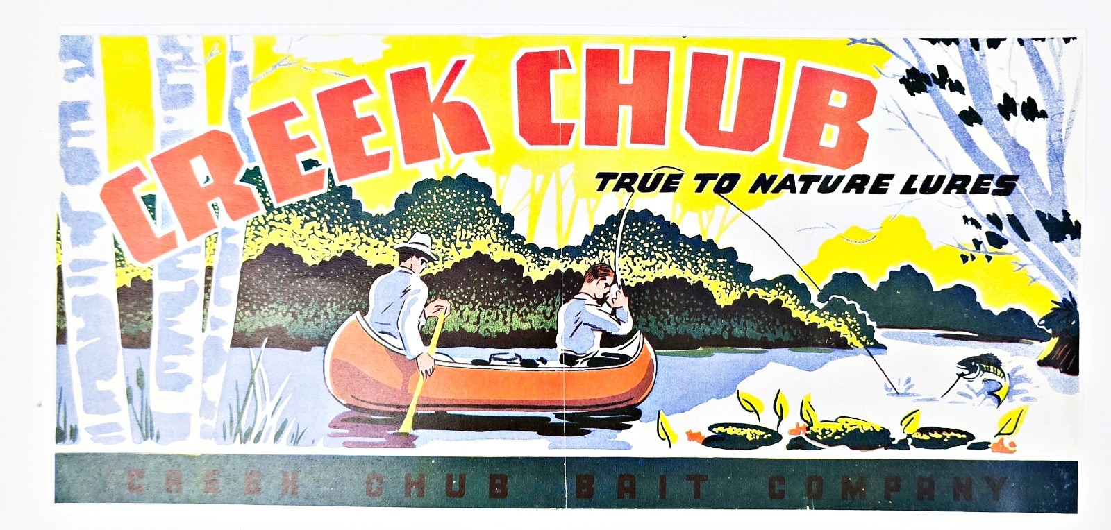 Six 1970s Creek Chub Bait Co Lure Box Inserts Plus A Bonus