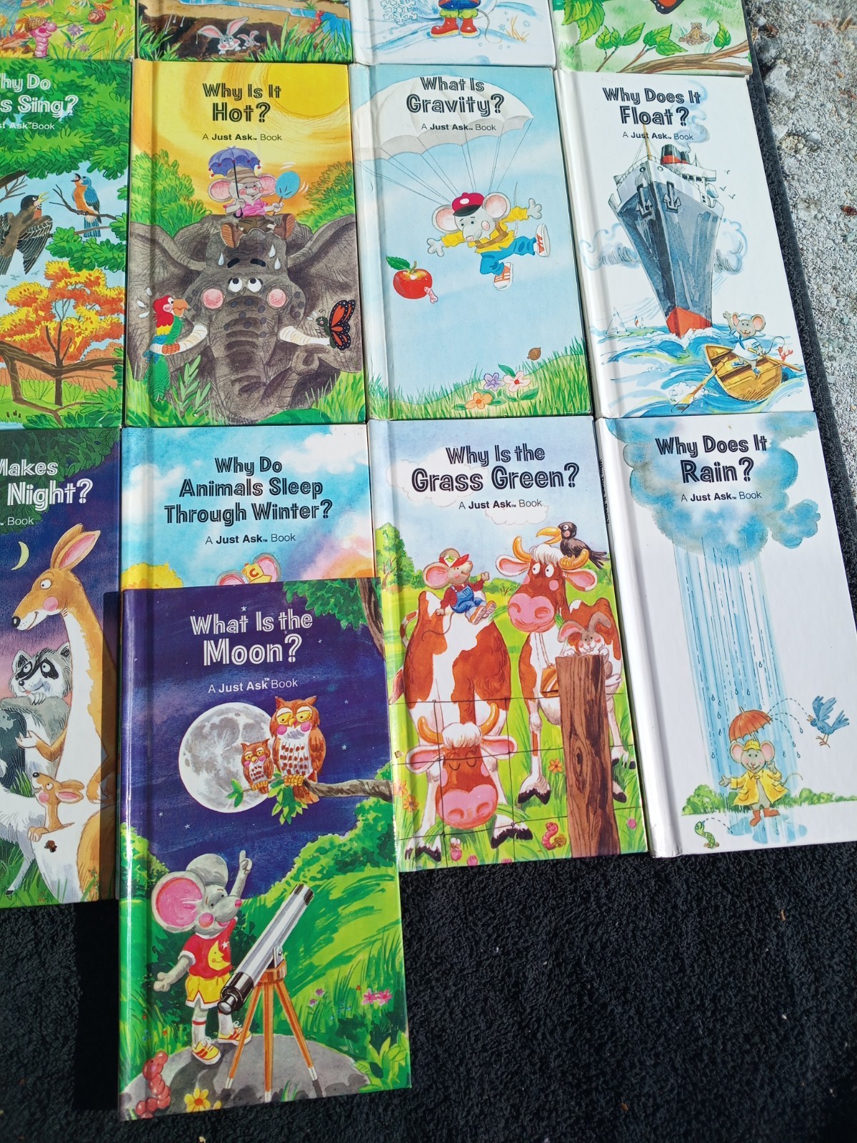 Lot 16 Vintage Just Ask Weekly Read Science Books HC Pages Are VG Fst Ship