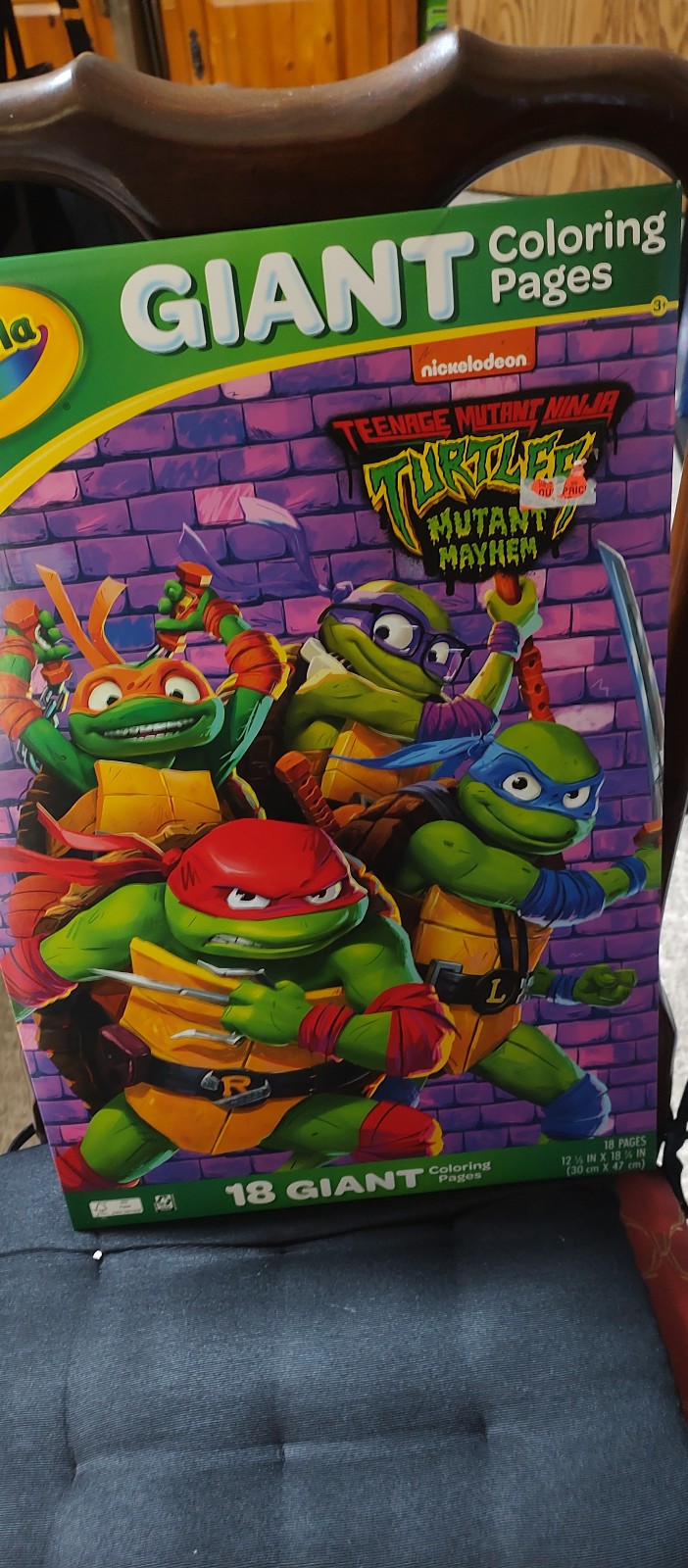 Teenage Mutant Ninja Turtle giant Coloring pages by Crayola 18 pages, sealed