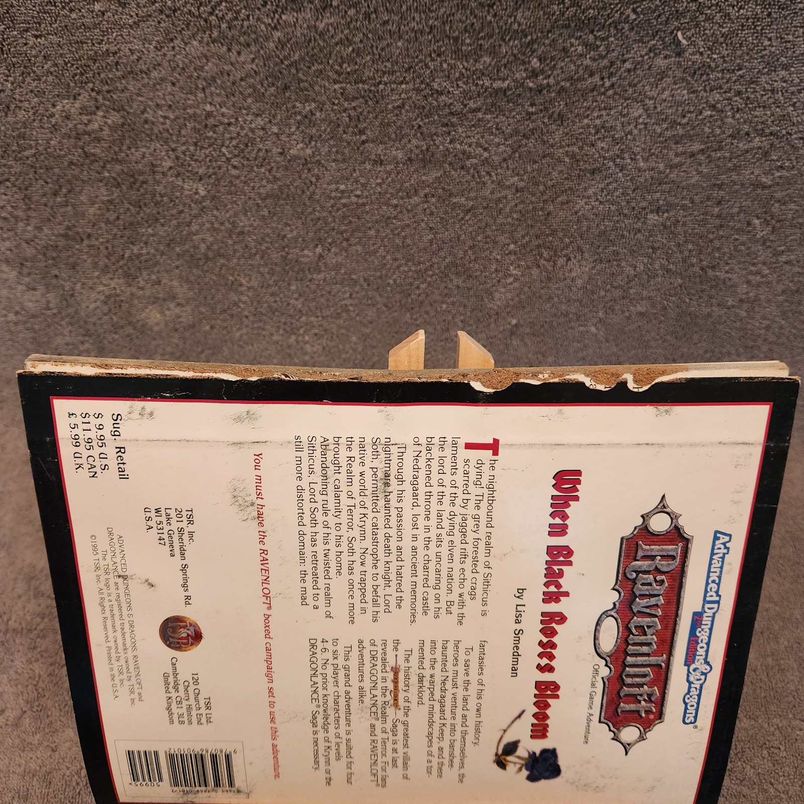 When Black Roses Bloom Ravenloft #9476 AD&D Dungeons and Dragons – with map