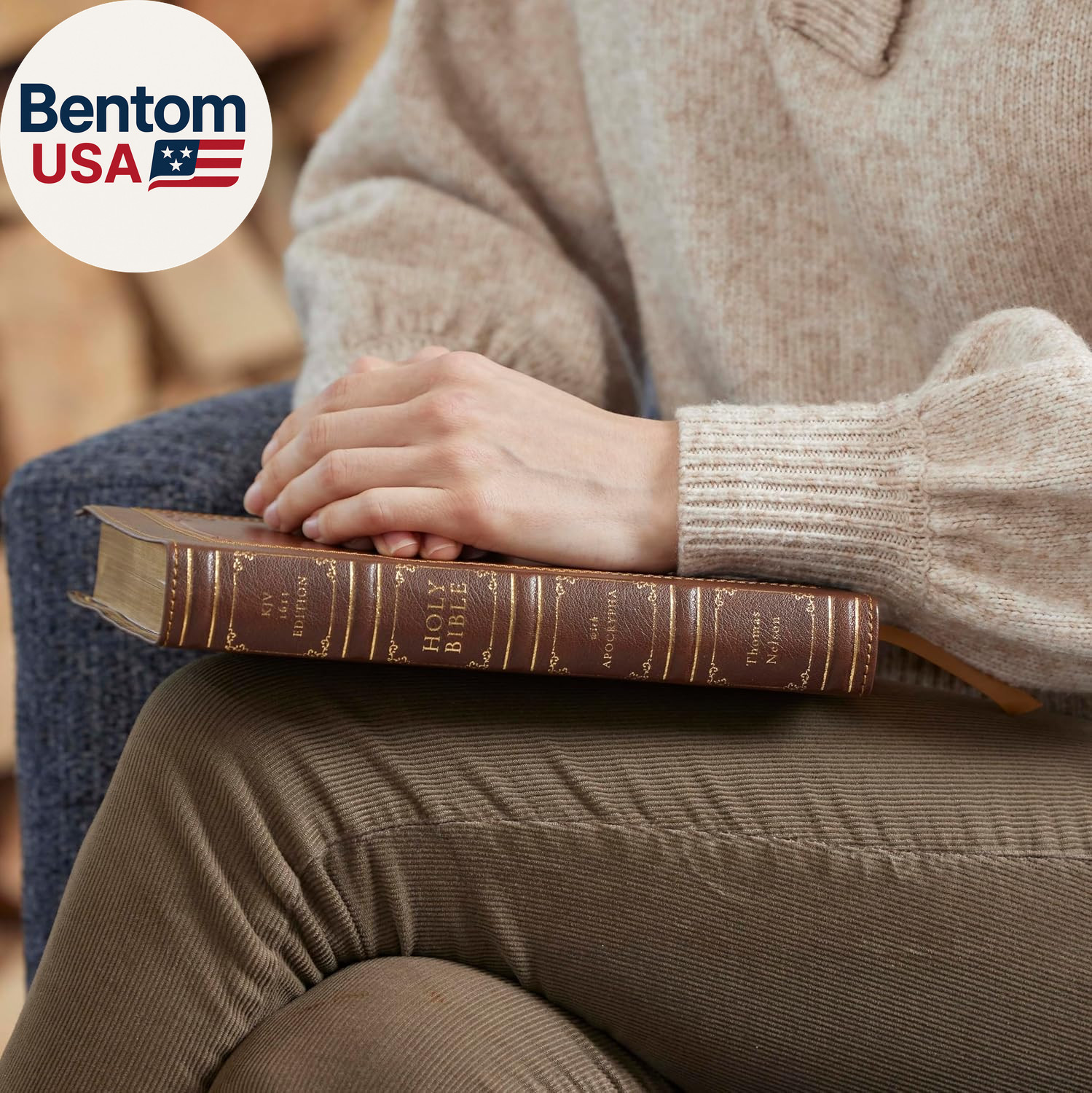 1611 KJV with Apocrypha, Brown Leathersoft: Holy Bible