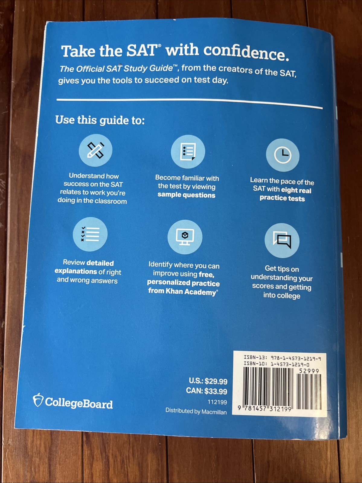 The Official SAT Study Guide College Board Test Prep Exam Practice Book